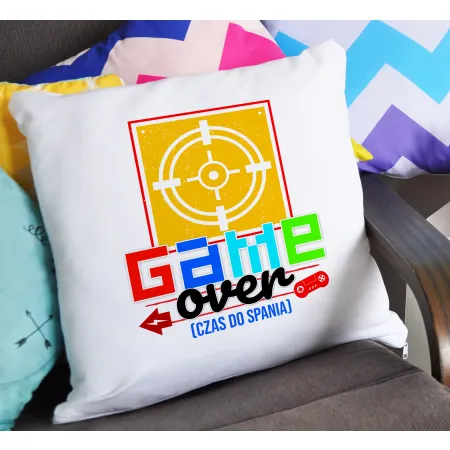 Poduszka dla gracza GAMER Game Over czas do spania